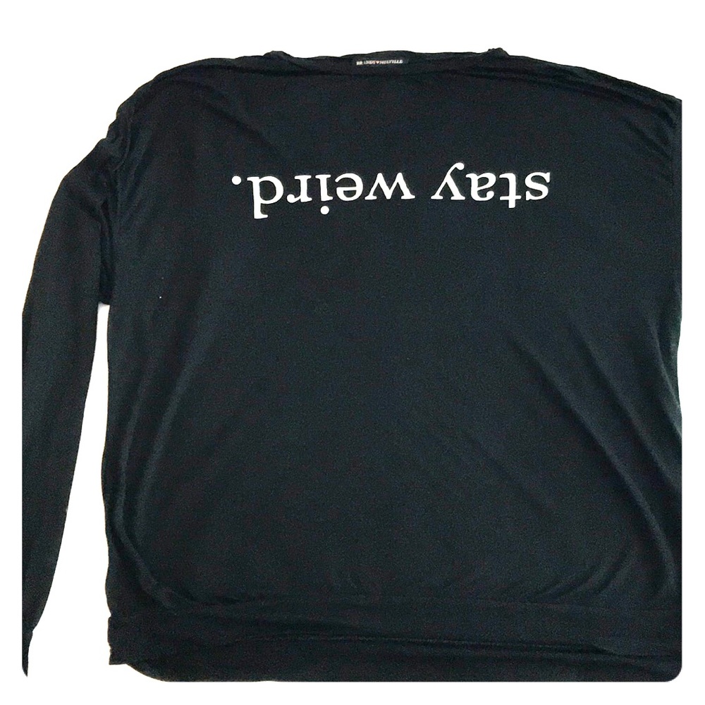 Sheer long sleeve T-shirt